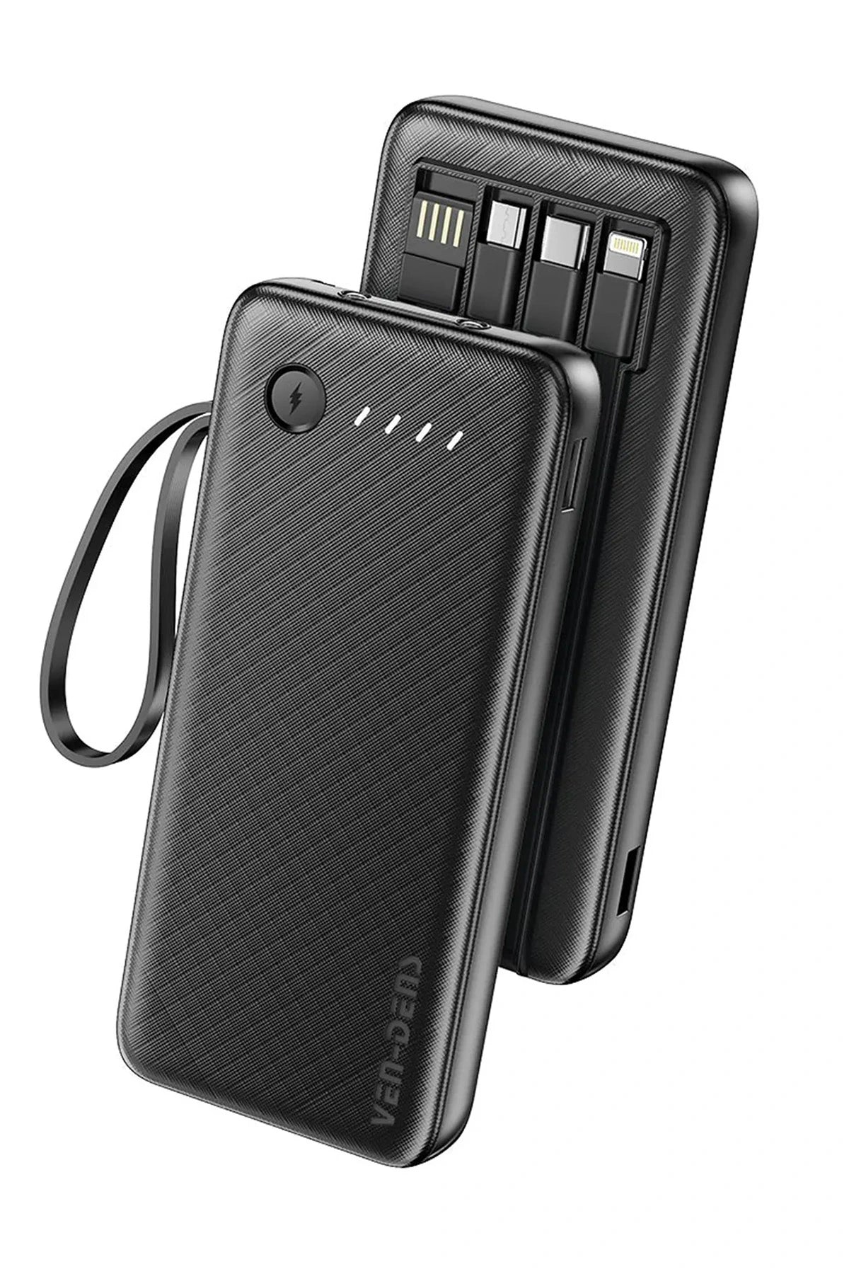 Vendens VD-PB059 Premium 20000mAh Dahili Kablolu Powerbank - Dijital Ekranlı