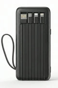 Vendens VD-PB058 Dahili 4 Kablolu 10000mAh  Işıklı Göstergeli LED El Fenerli Powerbank Tüm Telefonlarla Uyumlu