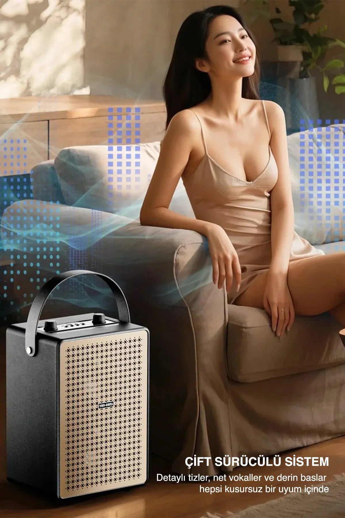 Vendens VD-SPK017 LED Işıklı Bluetooth Hoparlör - Premium Ses ve 12 Saat Pil