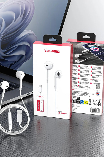 Vendens VD-EAR001 Type-C Kulaklık Mikrofonlu Premium Ses Kalitesi