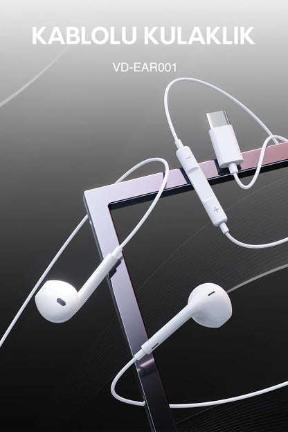 Vendens VD-EAR001 Type-C Kulaklık Mikrofonlu Premium Ses Kalitesi
