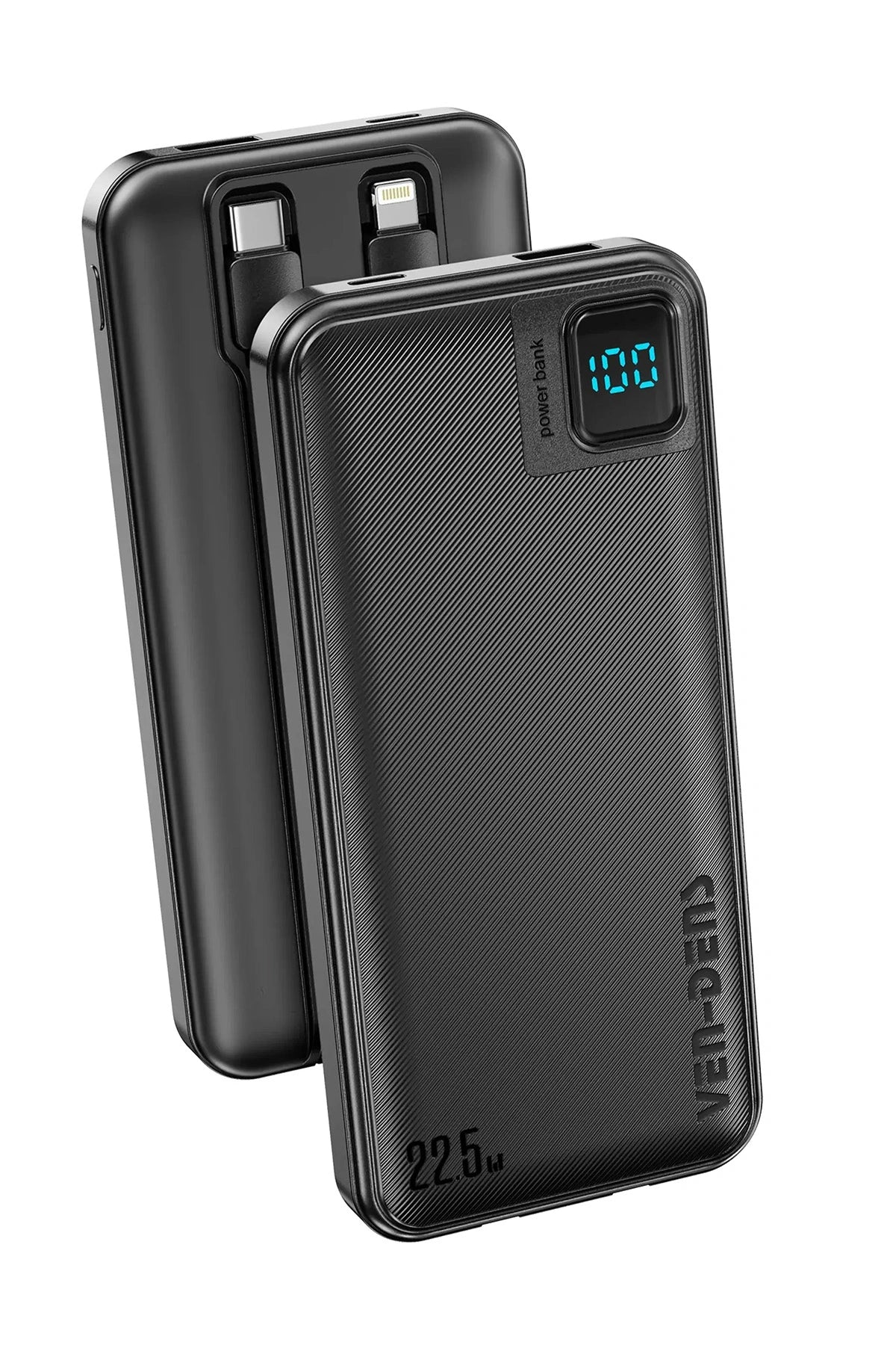 Vendens VD-PB061 20000mAh Dahili Kablolu Powerbank | 22.5W Hızlı Şarj & Dijital Ekran