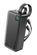 Vendens VD-PB063 50000mAh Powerbank 22,5 What Hızlı Şarj, Dahili Type-C & Lightning Kablolu, Dijital Ekranlı