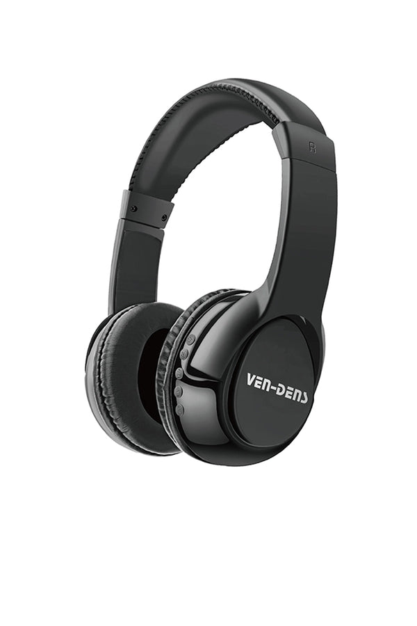 Vendens VD-HP010 Bluetooth 5.3 Kablosuz Kulak Üstü Kulaklık Katlanabilir 10 Saat Pil Siyah