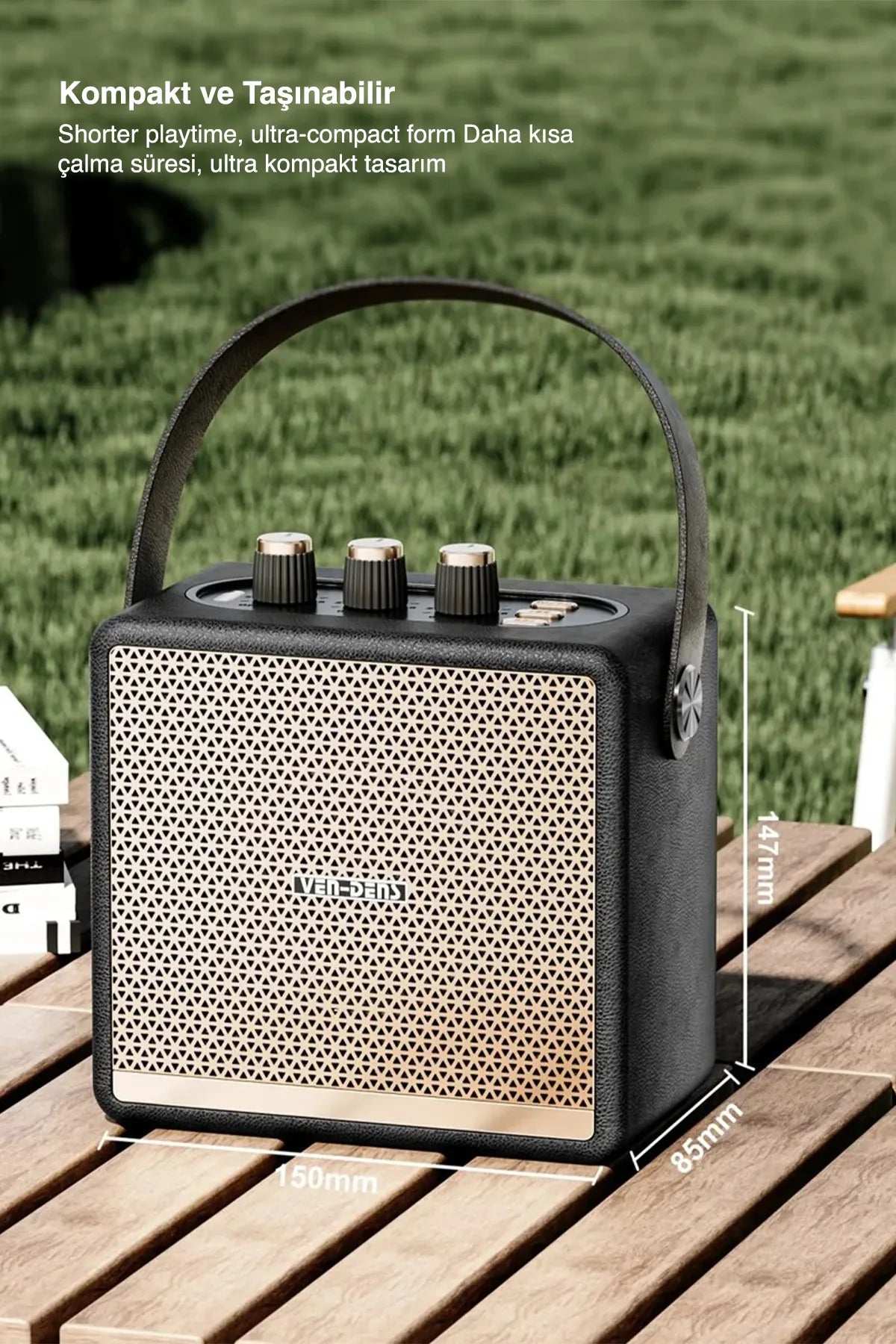 Vendens VD-SPK012 Işıklı Bluetooth Hoparlör - Su Geçirmez, 30 Saat Pil