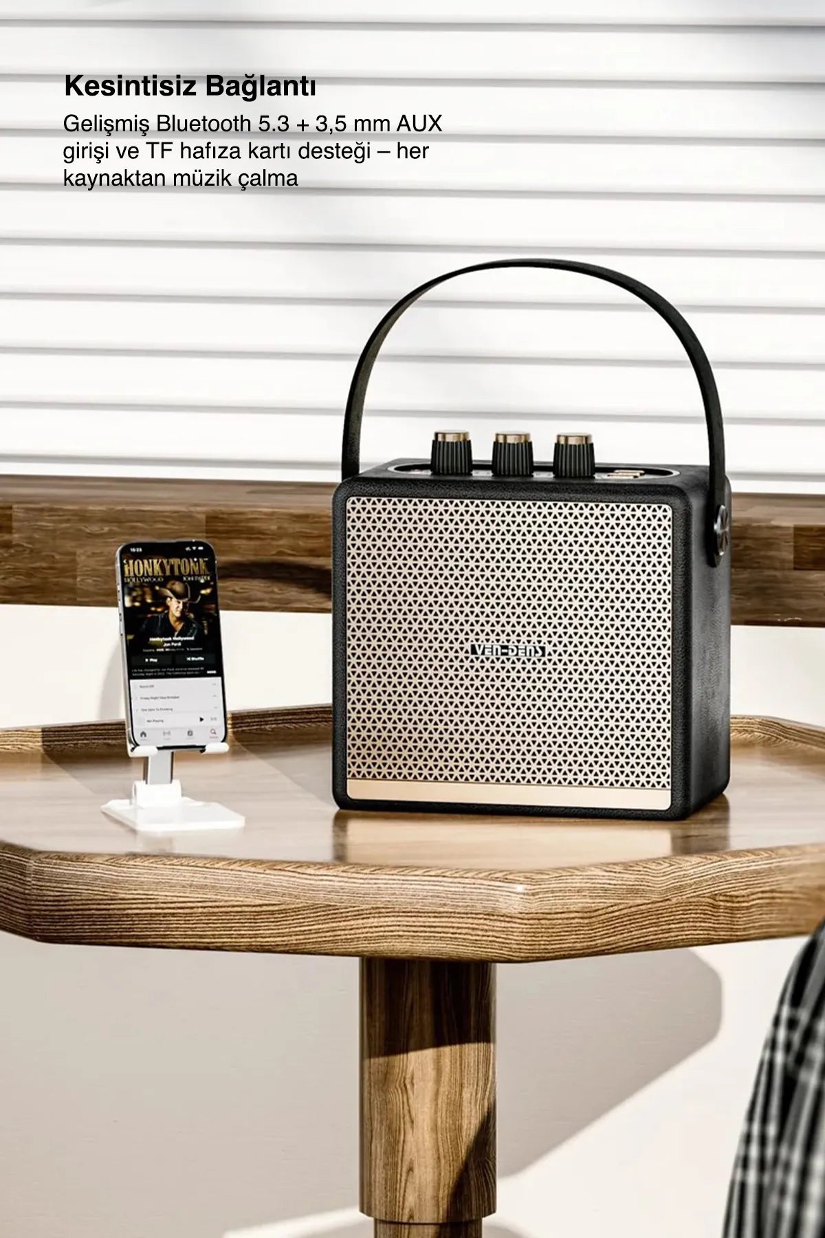 Vendens VD-SPK012 Işıklı Bluetooth Hoparlör - Su Geçirmez, 30 Saat Pil