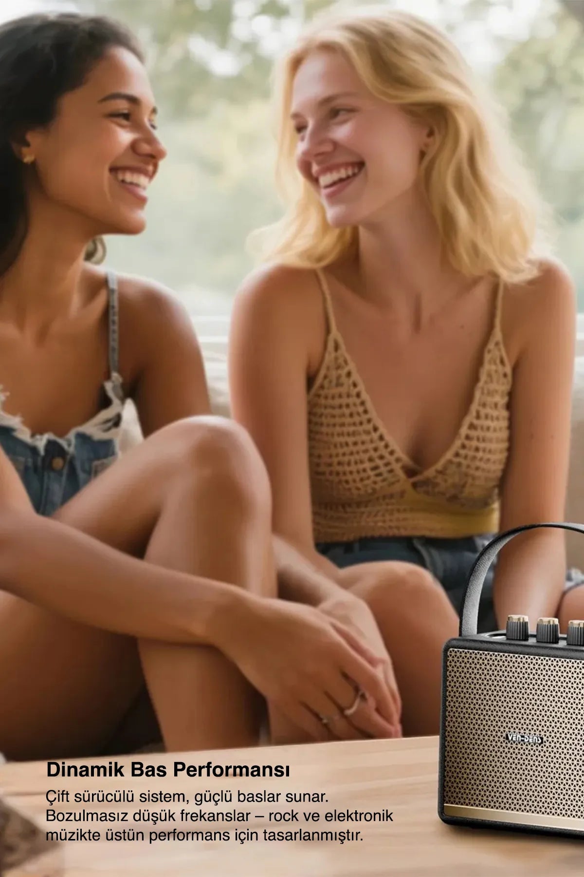 Vendens VD-SPK012 Işıklı Bluetooth Hoparlör - Su Geçirmez, 30 Saat Pil