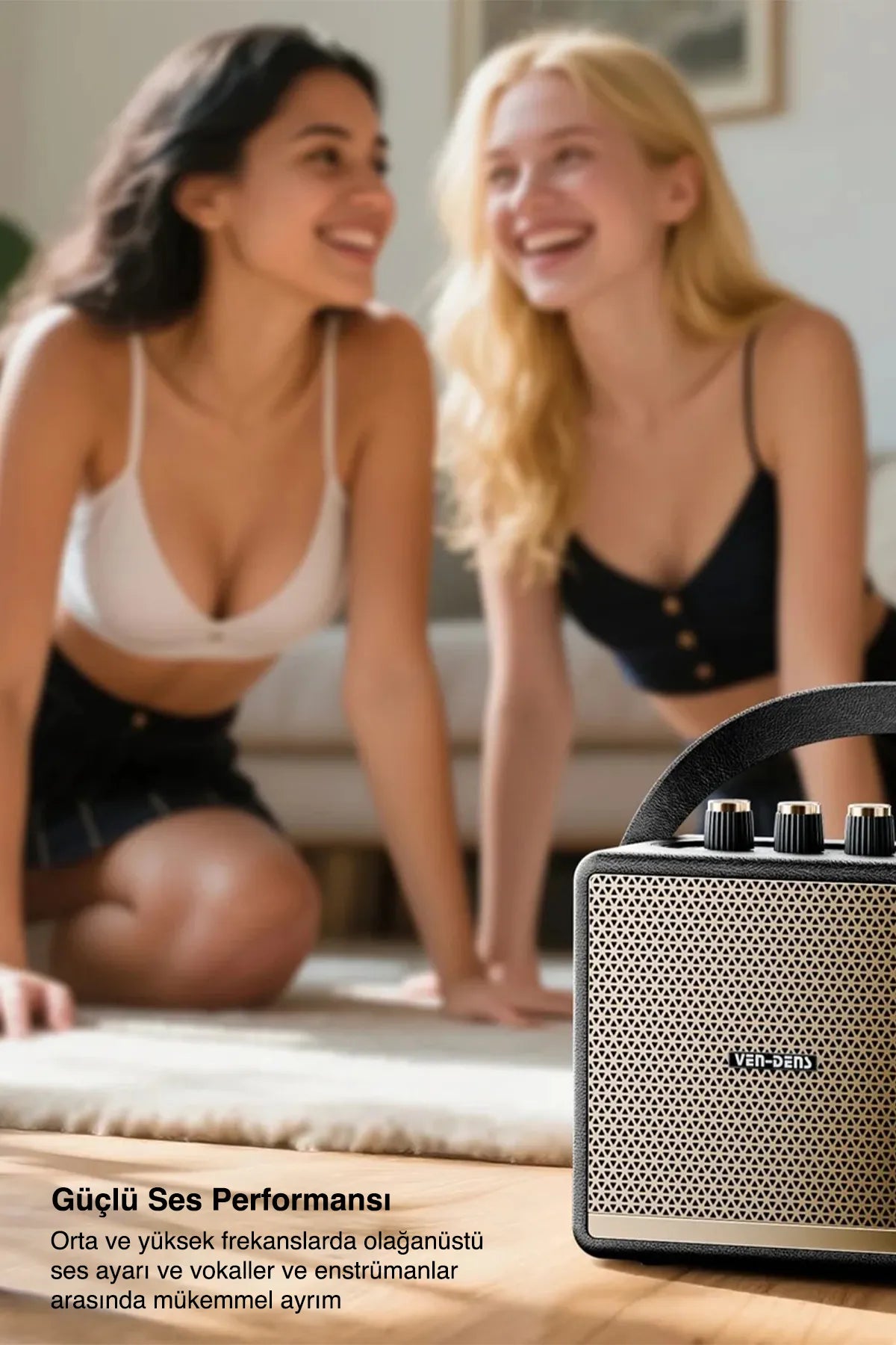 Vendens VD-SPK012 Işıklı Bluetooth Hoparlör - Su Geçirmez, 30 Saat Pil