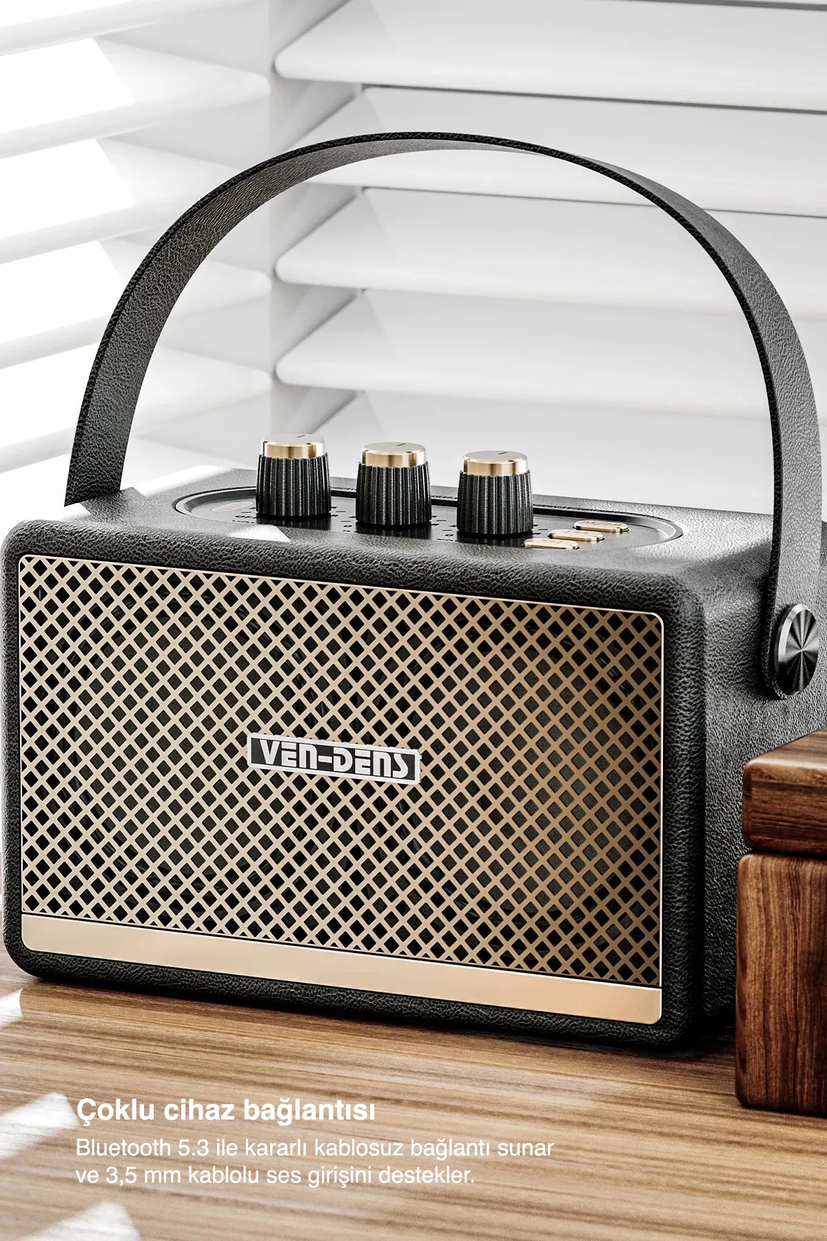 Vendens VD-SPK011 Işıklı Bluetooth Hoparlör - Su Geçirmez, 30 Saat Pil