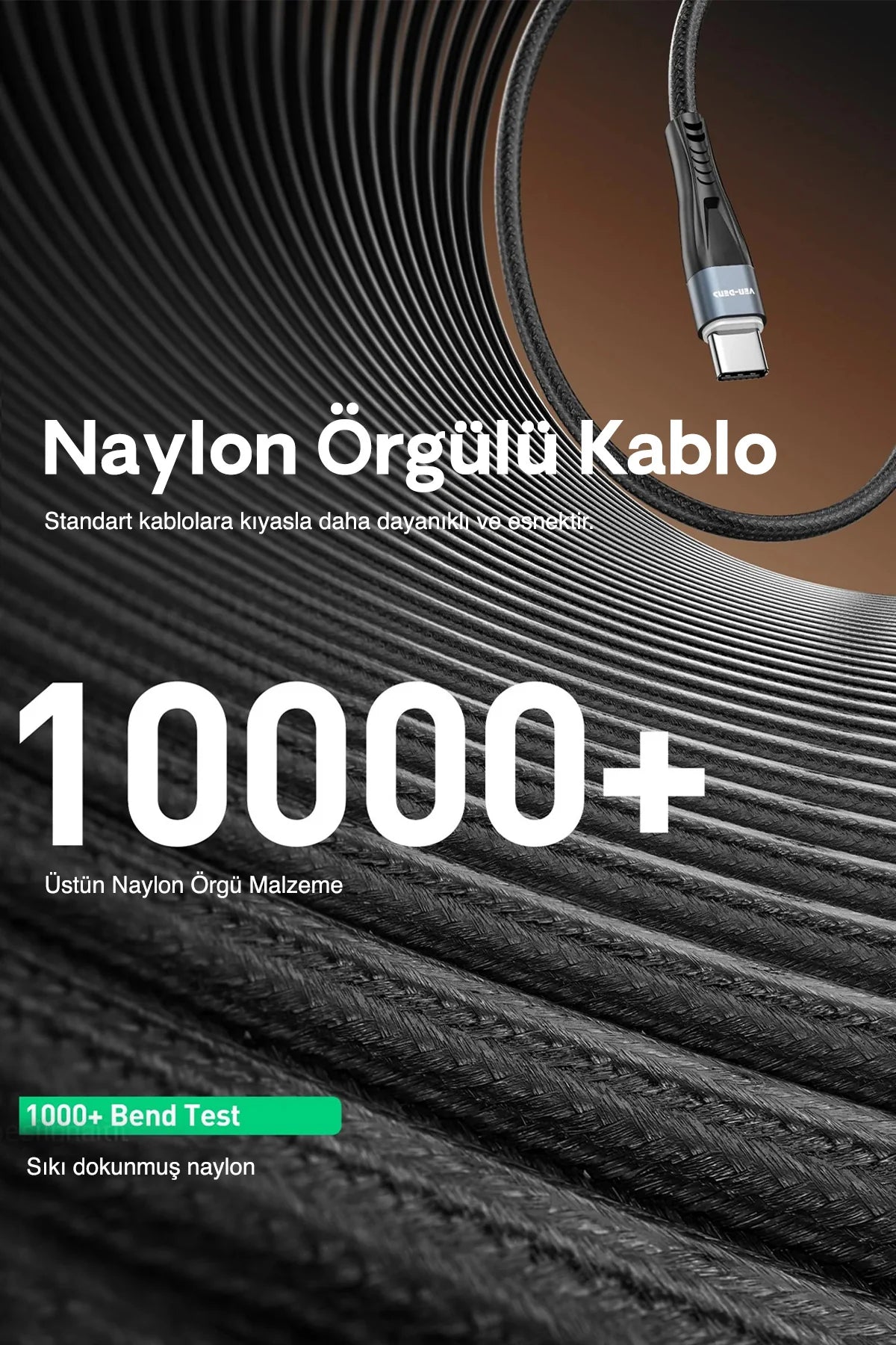 Vendens VD-DC19CL Apple MFi Onaylı Type-C to Lightning Hızlı Şarj ve Veri Kablosu, 1 Metre