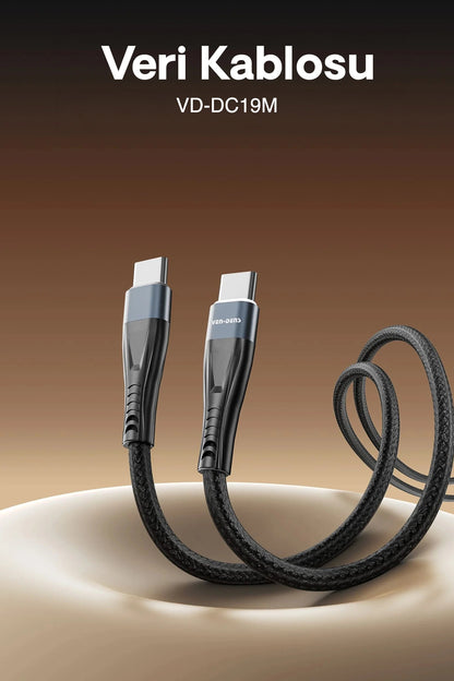 Vendens VD-DC19M Premium Micro USB Şarj Kablosu - 2A Hızlı Şarj ve Veri Aktarımı
