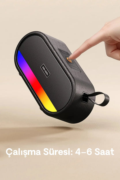 Vendens VD-SPK009 LED Ambiyans Işıklı Bluetooth Hoparlör - 30 Saat Batarya