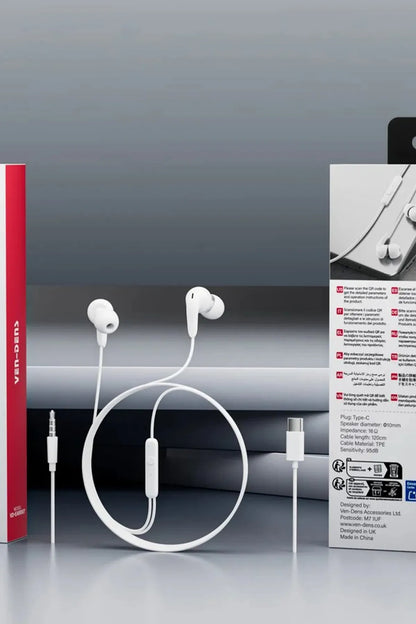 Vendens VD-EAR008 Type-C Kulaklık - Mikrofonlu Kablolu Kulaklık