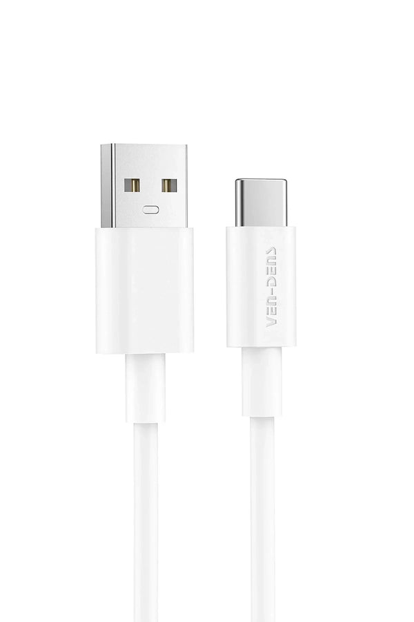 Vendens VD-DCR03 USB-A'dan USB-C'ye Beyaz Type C Kablo 1.2m