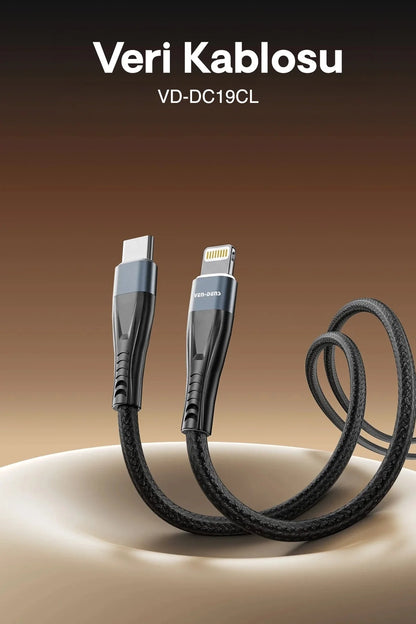 Vendens VD-DC19CL Apple MFi Onaylı Type-C to Lightning Hızlı Şarj ve Veri Kablosu, 1 Metre