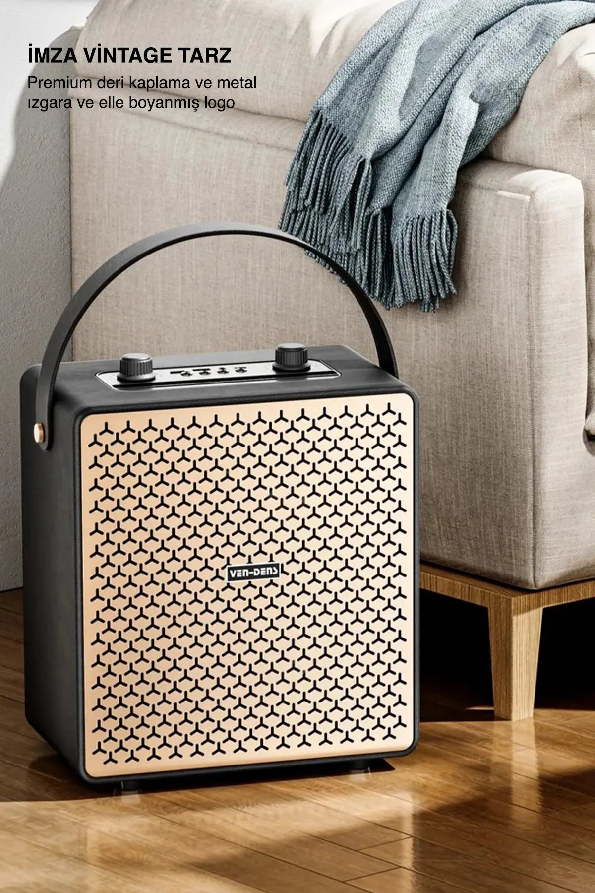 Vendens VD-SPK016 Premium LED Işıklı Bluetooth Hoparlör - 30 Saat Pil