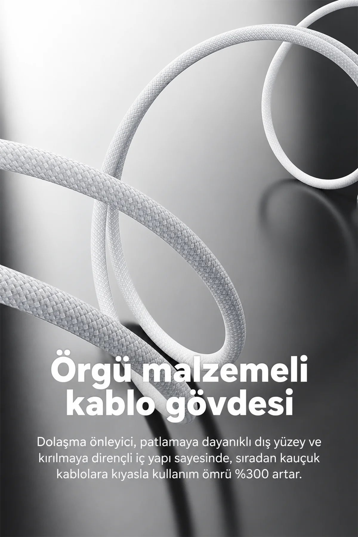 Vendens DC11CC Type-C to Type-C 60W PD Hızlı Şarj ve Data Kablosu - 1 Metre, Çinko Alaşım Örgülü