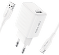 Vendens 10.5W Hızlı Şarj Cihazı + Type-C Kablo Seti - Beyaz