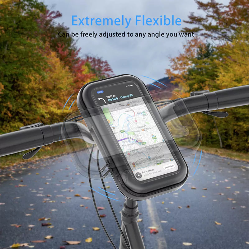 VD-HD005 360 derece dönebilen, evrensel, sökülebilir, bisiklet ve motosiklete monte edilebilen cep telefonu tutucu.