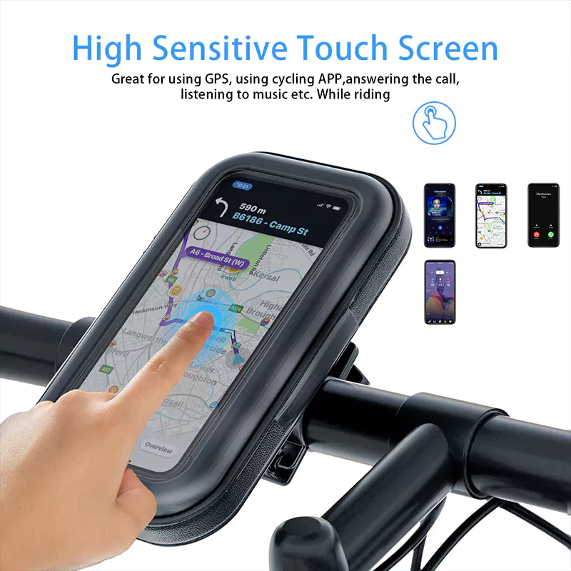 VD-HD005 360 derece dönebilen, evrensel, sökülebilir, bisiklet ve motosiklete monte edilebilen cep telefonu tutucu.