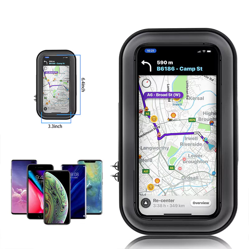 VD-HD005 360 derece dönebilen, evrensel, sökülebilir, bisiklet ve motosiklete monte edilebilen cep telefonu tutucu.