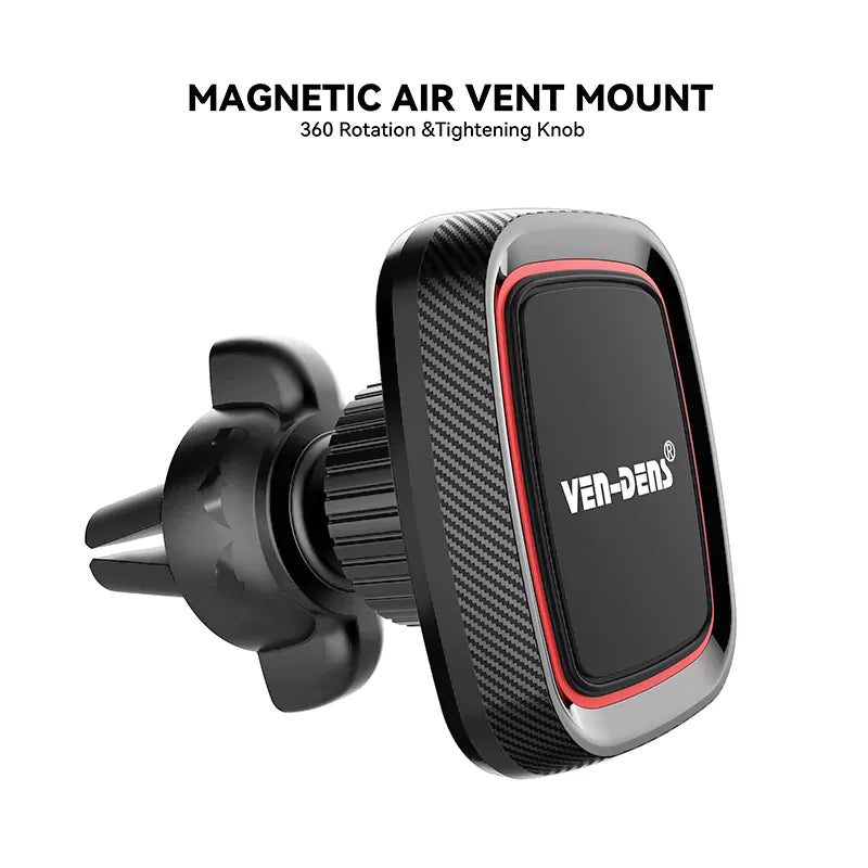 VD-HD015 Yüksek kaliteli, zarif, 360° dönebilen, kaymaz manyetik havalandırma tutucu.