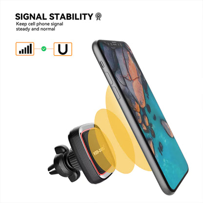 VD-HD015 Yüksek kaliteli, zarif, 360° dönebilen, kaymaz manyetik havalandırma tutucu.