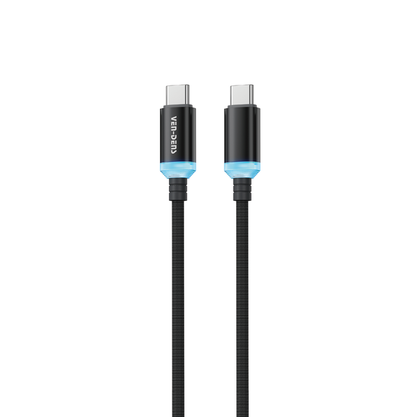 Vendens VD-DC04CC Type-C to Type-C 60W PD Hızlı Şarj ve Data Kablosu - 1 Metre, Alüminyum Örgü