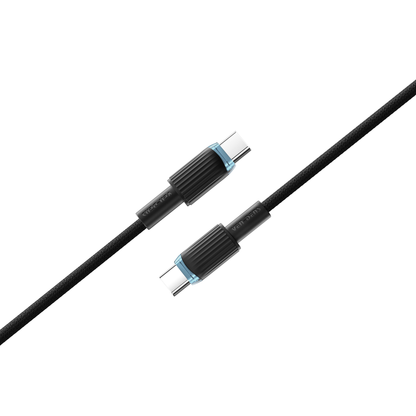 Vendens VD-DC09CC Type-C to Type-C 60W Hızlı Şarj ve Data Kablosu - 1 Metre TPE Örgülü
