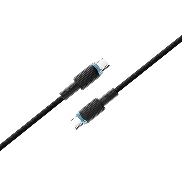 Ven-dens VD-DC09CC Type-C to Type-C 60W PD Hızlı Şarj ve Data Kablosu - 1 Metre TPE Örgülü