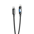 Ven-dens VD-DC12CL Type-C to Lightning PD 27W Hızlı Şarj ve Data Kablosu, Alüminyum Örgülü, 1 Metre - Siyah