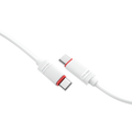 Ven-Dens VD-DC18CC Type-C to Type-C 60W Hızlı Şarj ve Data Kablosu - 1 Metre, Beyaz