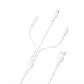 Ven-Dens DCD08 3'ü 1 Arada Hızlı Şarj ve Data Kablosu (Micro USB, Type-C, Lightning) - 1.2 Metre