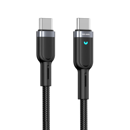 Ven-Dens VD-DCZ05 Type-C to Type-C 60W PD Hızlı Şarj ve Data Kablosu - 1 Metre Örgü