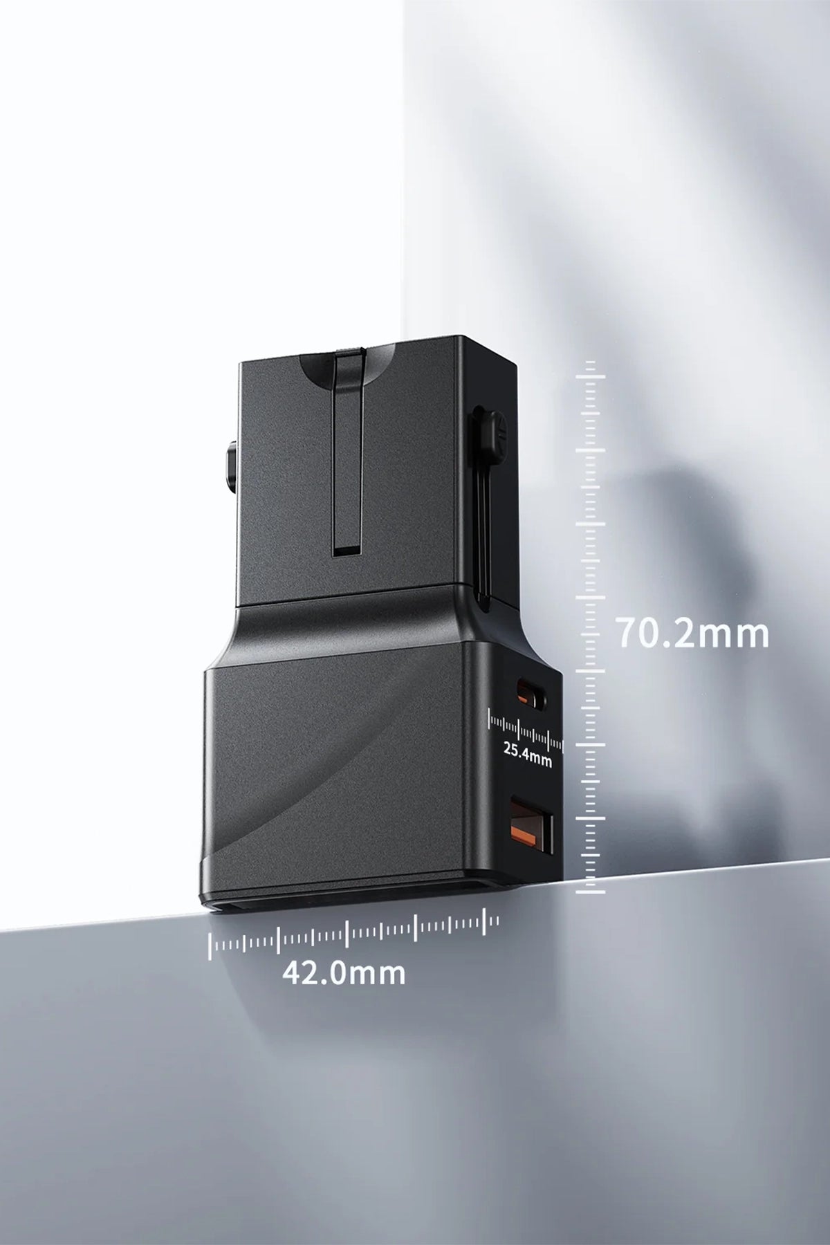 Vendens VD-TA001 25W Type-C Hızlı Şarj Aleti, 4'ü 1 Arada Uluslararası Seyahat Adaptörü