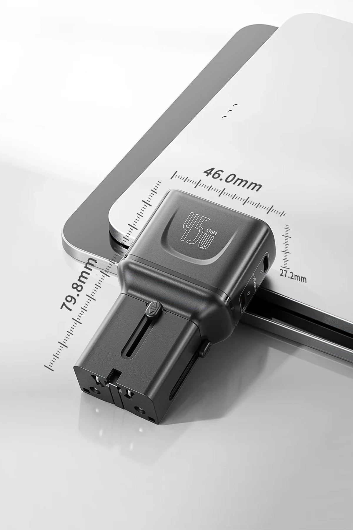Ven-Dens VD-TA002 45W PD Type-C Hızlı Şarj Aleti, 4'ü 1 Arada Evrensel Seyahat Adaptörü
