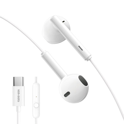 VD-EAR010 Toptan Fiyat Kablolu Kulaklık Type-C Port 120CM Mikrofonlu Kablolu Kulaklıklar Net Ses Kalitesi HD Stereo