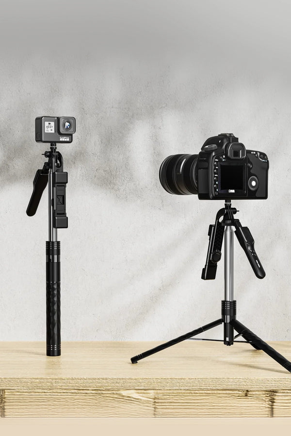 Ven-Dens VD-SS09 Kablosuz Kumandalı Katlanabilir Selfie Çubuğu ve Tripod Seti