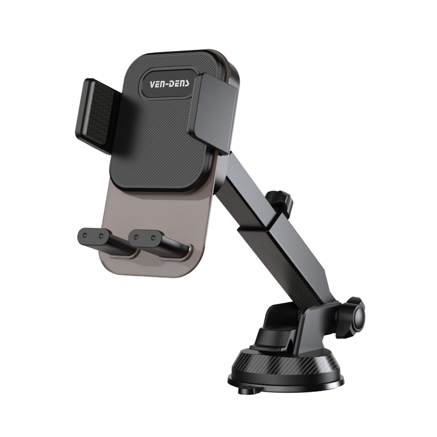 VD-HD049 Yüksek kaliteli, geri çekilebilir, katlanabilir, 360 derece dönebilen araç içi telefon tutucu, orta konsol için evrensel akıllı telefon tutucu.