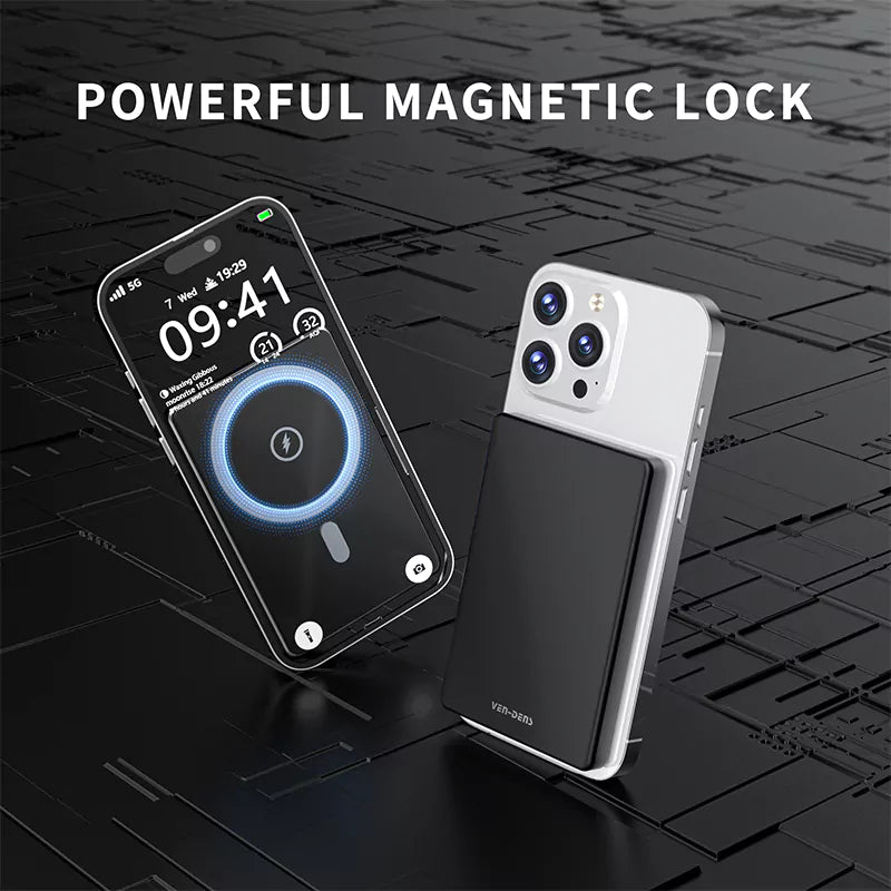 VD-PB023 20W manyetik taşınabilir şarj cihazı, Type-C, 5000mAh, ışıklı ekranlı