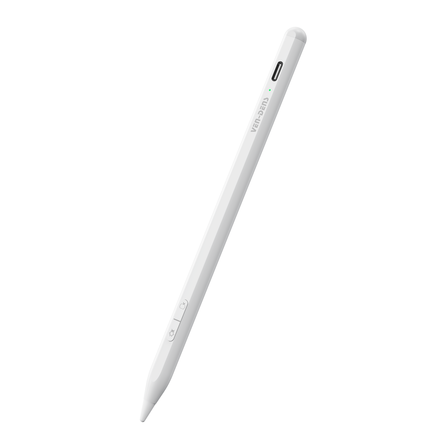 Vendens Manyetik Kalem – Hızlı Şarjlı, 2 Yedek Uçlu, Android ve iPad Uyumlu Stylus Kalem (Beyaz)