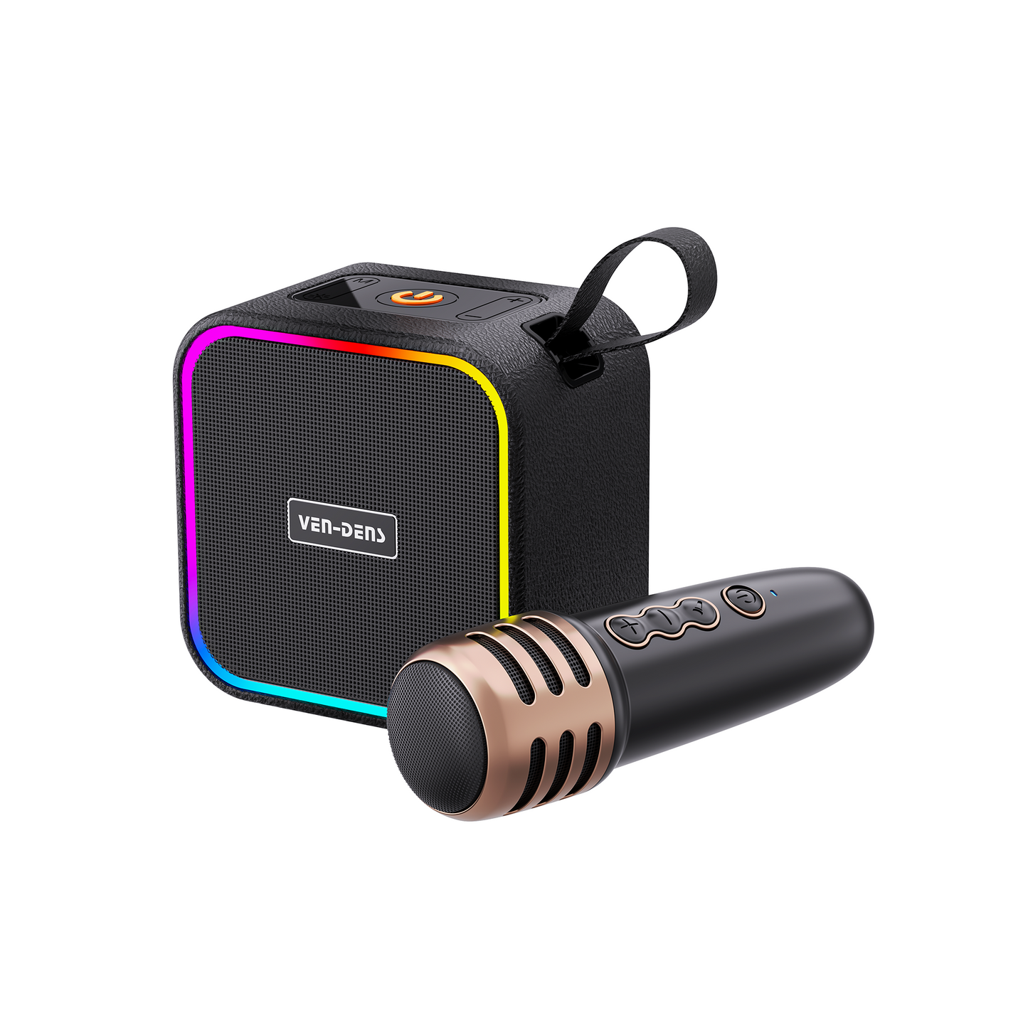 VD-SPK008 Yeni Ürün Bluetooth Hoparlör HD Ses ve Derin Bas Gerçek Kablosuz Stereo LED Işıklar 25 Saat Kullanım Ömrü Ev, Dış Mekan ve Parti İçin