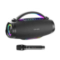 Vendens Taşınabilir Bluetooth Hoparlör 12000mAh 160W LED Işık - Siyah