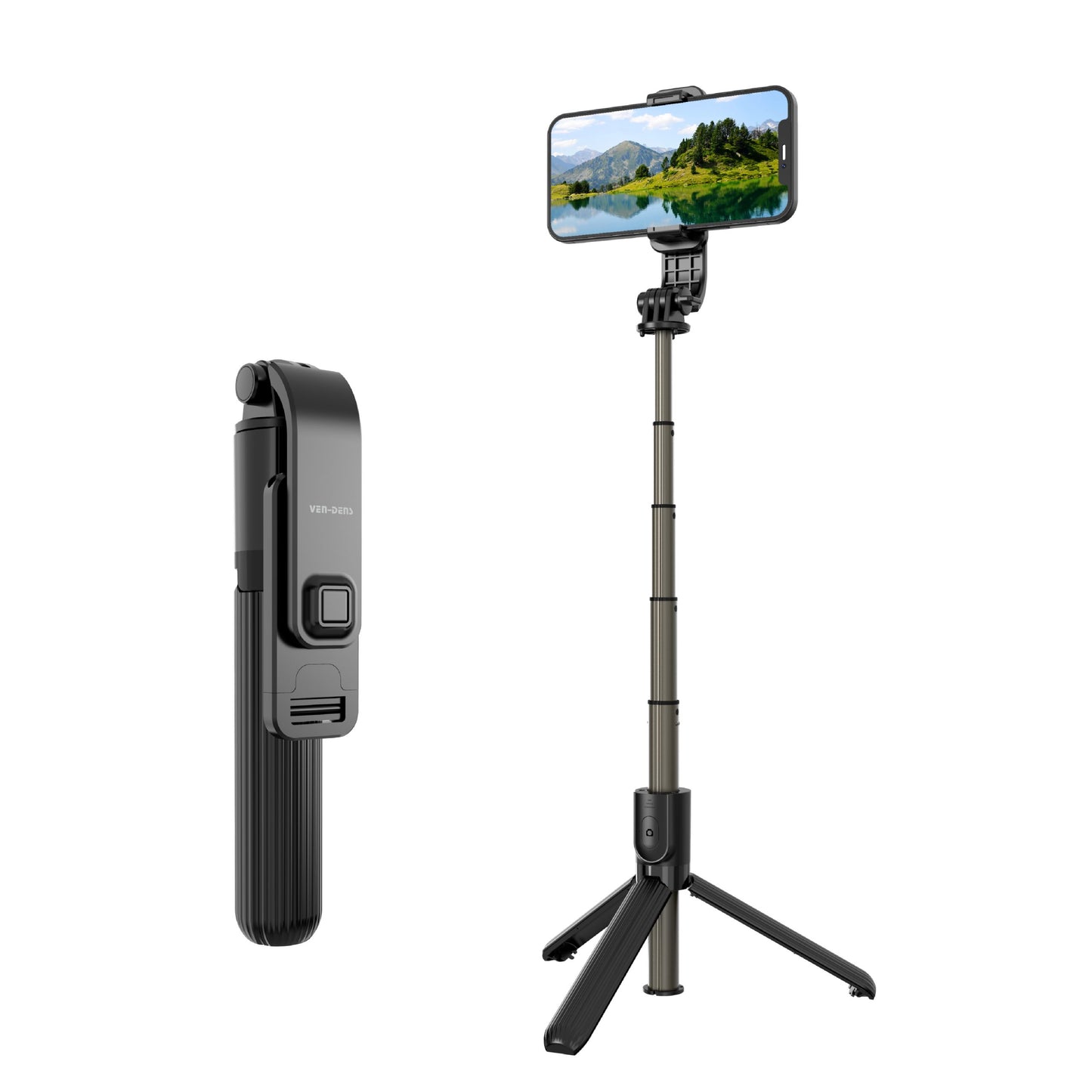 VD-SS04 Toptan Fiyat Yüksek Kalite Uzatılabilir Tripod ve Bluetooth Uzaktan Kumanda 360° Döndürülebilir Selfie Çubuğu Mükemmel Açılar İçin