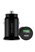 Vendens VD-CC003 20W PD Hızlı Araç Şarj Aleti - Çift Portlu (USB + Type-C)