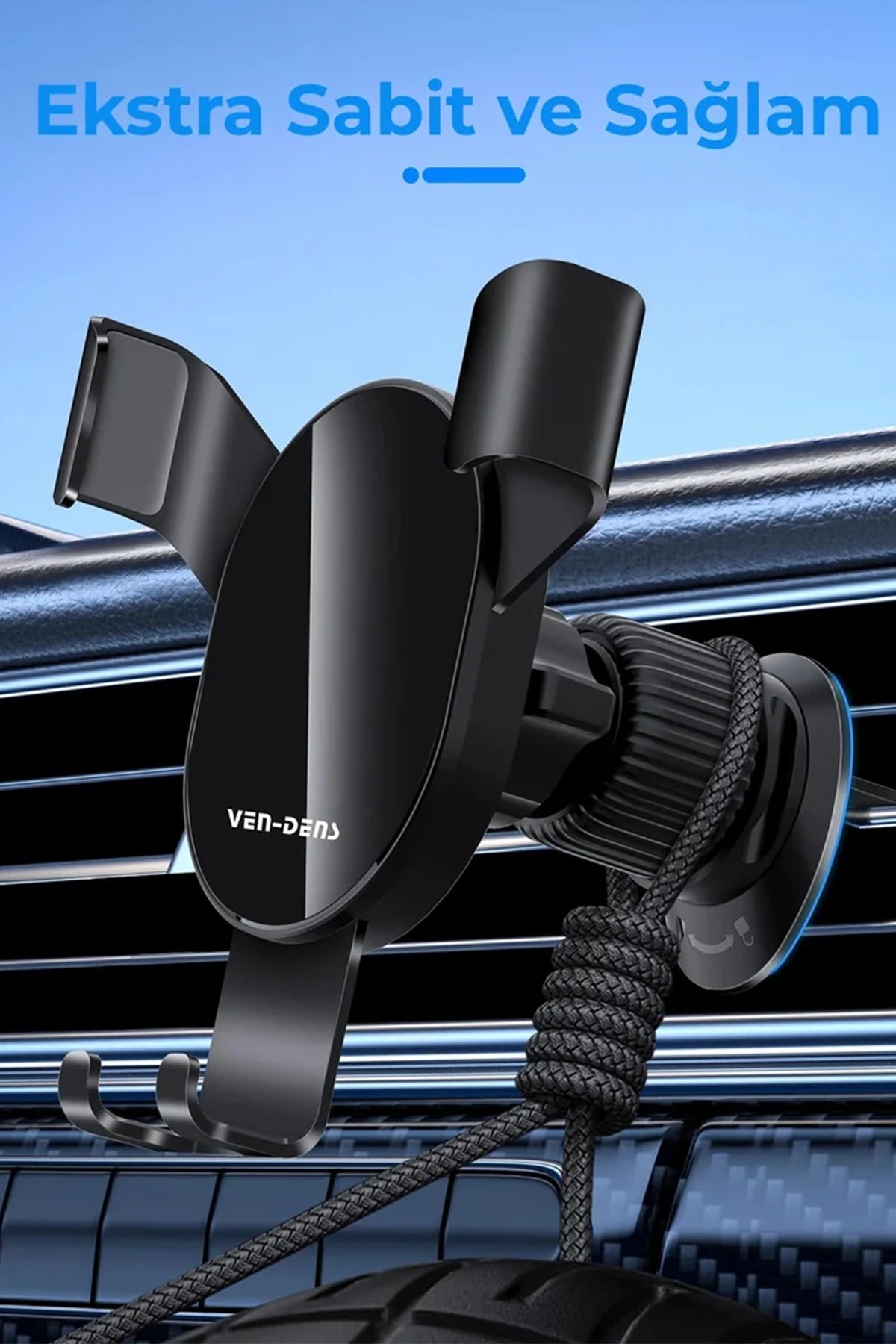 Vendens VD-HD020 Premium Araç İçi Telefon Tutucu - Tam Ayarlanabilir ve Titreşimsiz