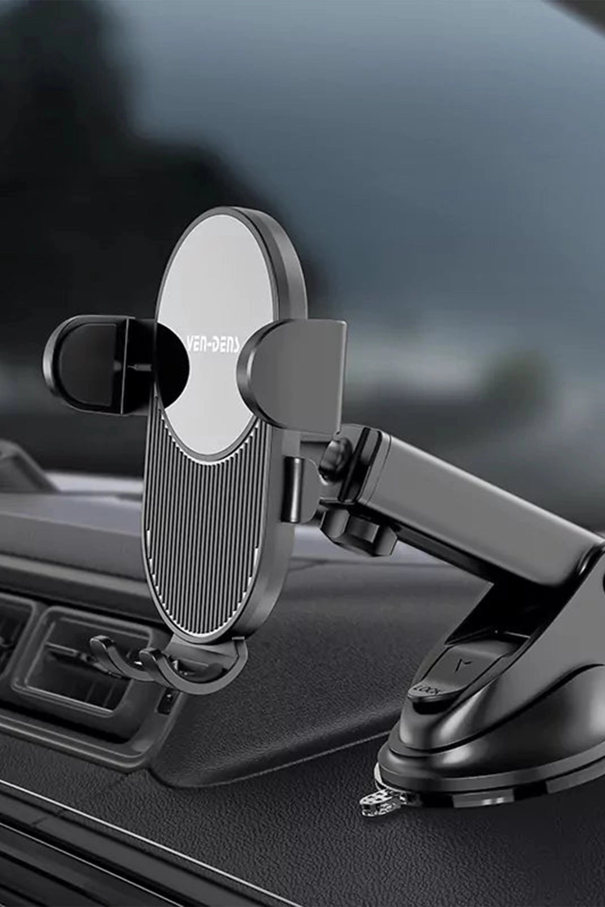 Vendens VD-HD041 Premium Vantuzlu Araç Telefon Tutucu - 360° Dönebilen