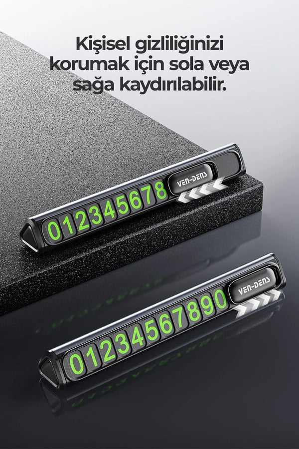 Vendens VD-HD057 Araç İletişim Bilgi Etiketi Acil Durum Telefon Numarası Etiketi Su Geçirmez UV Korumalı