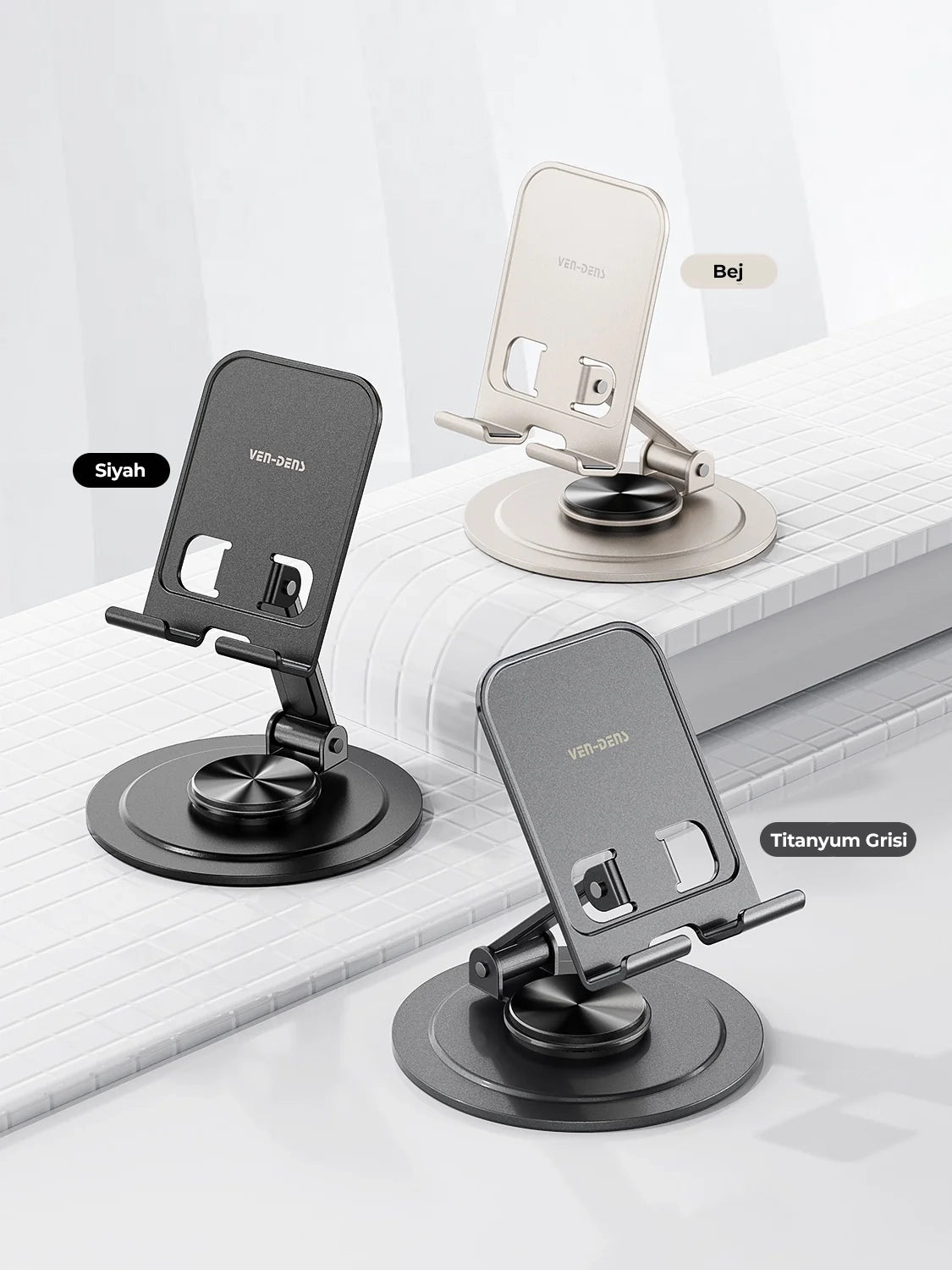 Vendens VD-HD061 Premium Masaüstü Telefon Standı - Ayarlanabilir ve Evrensel