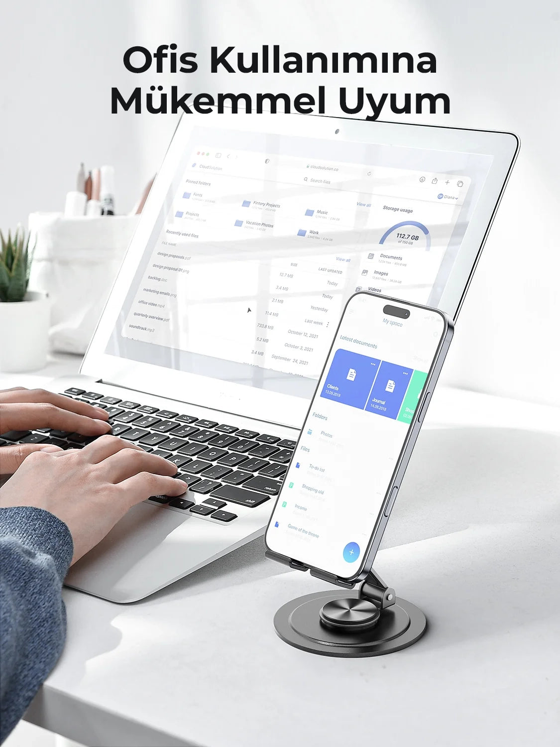 Vendens VD-HD061 Premium Masaüstü Telefon Standı - Ayarlanabilir ve Evrensel